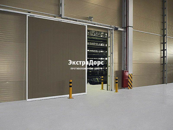 Противопожарные автоматические ворота коричневые в Щёлково  купить